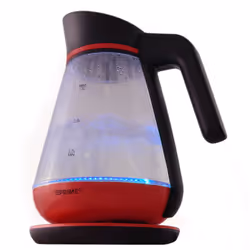 PRIME3 SEK51RD bouilloire 1,5 L 2200 W Rouge, Transparent