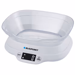 Blaupunkt FKS501, Balance de ménage électronique, 5 kg, 1 g, Blanc, Plastique, Rectangle