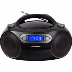 Blaupunkt BB18BK, 1,27 kg, Noir, Lecteur CD portable