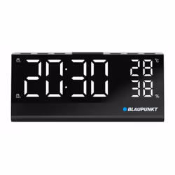 Blaupunkt CR10ALU, Horloge, FM, PLL, LED, Noir, Aluminium, CC