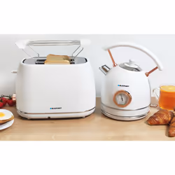 Blaupunkt EKS802WH bouilloire 1,8 L 3000 W Or, Blanc