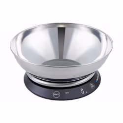 Blaupunkt FKS602, Balance de ménage électronique, 5 kg, 1 g, Noir, Acier inoxydable, Rond, AAA