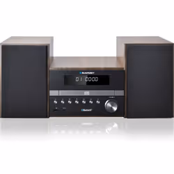 Blaupunkt MS46BT ensemble audio pour la maison Système micro audio domestique 100 W Noir, Bois
