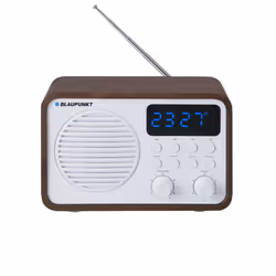 Blaupunkt PP7BT, Portable, Analogique et numérique, FM, 4 W, MP3, WMA, Blanc, Bois