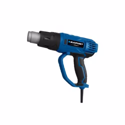 Blaupunkt HG2010, Pistolet d’air chaud, Poignée de pistolet, Noir, Bleu, 500 l/min, 600 °C, 300 l/min