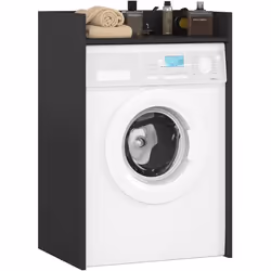 Meuble pour lave-linge AKORD FIN Noir 64 cm 1 étagère 64x50x98 cm