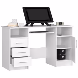 AKORD Furniture Factory IP0PANABIA001 bureau d'ordinateur Blanc