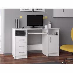 AKORD Furniture Factory IP0PANABIA001 bureau d'ordinateur Blanc - Vue supplémentaire 6