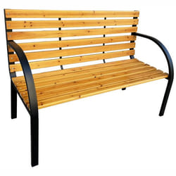 Banc de jardin en bois laqué DALIA - AKORD - Largeur 122 cm - Robuste et élégant