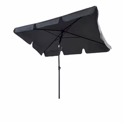 Parasol de plage FLOKS avec protection UV gris foncé Poids 28 kg Dimensions L200xl123xH235 cm