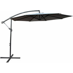 Parasol de jardin aster avec protection uv gris clair, Poids 12,1 kg Dimensions L300 x l300 x H245 cm