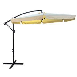 Parasol de jardin et de terrasse CYNIA imperméable en beige Poids 117 kg Dimensions L300 x l300 x H245 cm