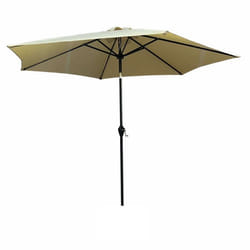 Parasol de jardin ORIENT avec inclinaison réglable en beige Poids 45 kg Dimensions L270 x l270 x H235 cm