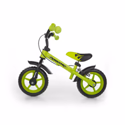 Milly Mally Dragon Z Hamulcem, Vélo de ville, Enfants, Unisexe, Acier, Noir, Vert, 25,4 cm (10")