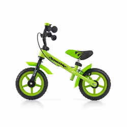Milly Mally Dragon Z Hamulcem vélo et accessoire Acier Noir, Vert