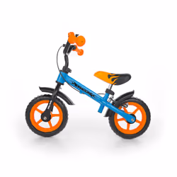 Milly Mally Dragon Z Hamulcem, Vélo de ville, Enfants, Unisexe, Acier, Noir, Bleu, Orange, 25,4 cm (10")