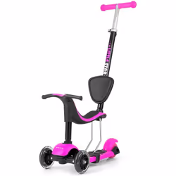 Trottinette - MILLY MALLY - Little Star 3-en-1 - Rose - Aluminium - 57x27x100cm - 24 mois - 50 kg - 3 roues