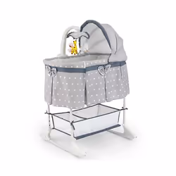 Berceau Portable - Milly Mally - Sweet Melody - 4en1 - Télécommande - Jaune