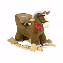 Porteur - MILLY MALLY - Polly - Marron Foncé - 4 roues - 18 mois - Peluché