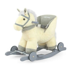 Cheval à bascule - MILLY MALLY - Polly - Beige - Bois - Tissu