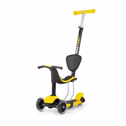 Porteur Trottinette 3 en 1 Milly Mally Little Star Jaune