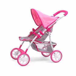 Poussette de poupée - Milly Mally - Natalie - 54 cm - Rose/Gris - Pour filles à partir de 3 ans