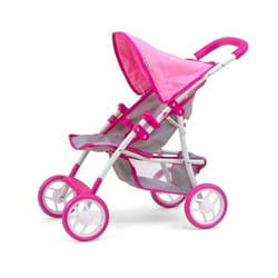 Poussette de poupée - Milly Mally - Natalie - 54 cm - Rose/Gris - Pour filles à partir de 3 ans