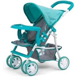 Milly Mally poupées poussettes Kate Prestige54 cm vert menthe/gris