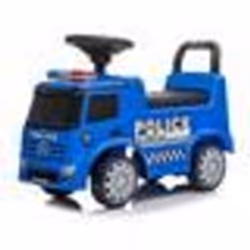 Porteur Mercedes Antos Police Truck pour enfant - Milly Mally - Bleu - Jouet en plastique avec 4 roues