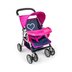 Poussette pour poupées pliable Milly Mally Kate - Rose - A partir de 3 ans - Pour les filles