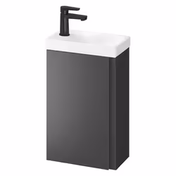 Meuble avec lavabo Moduo 40 couleur : anthracite matériau du meuble : aggloméré peint la taille du meuble : 590 x 390 x 215 m ...