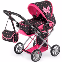 Poussette pour Poupée - Kinderplay - KP0200R - 2 en 1 - Couleur attrayante - Pliable