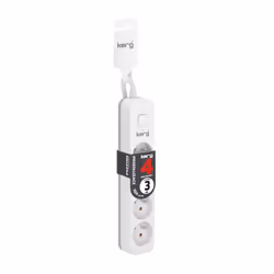 HSK DATA Kerg M02392 4 Earthed sockets - 3.0m power strip with 3x1mm2 cable 10A