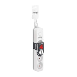 HSK DATA Kerg M02392 4 Earthed sockets - 3.0m power strip with 3x1mm2 cable 10A
