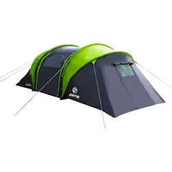 Tente de Camping - PEME - Tente avec Moustiquaire et Vestibule - Bojan 4 - Gris-Vert