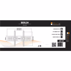Libox LB-120 support pour téléviseur 85" Noir