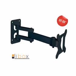 Libox LB-200, 43,2 cm (17"), 81,3 cm (32"), 50 x 50 mm, 100 x 100 mm, Fer, Noir