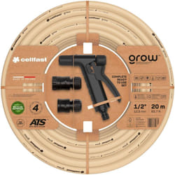 Cellfast - Kit d'irrigation grow - 20 mètres de Ø1/2' (12,5mm) - Brun