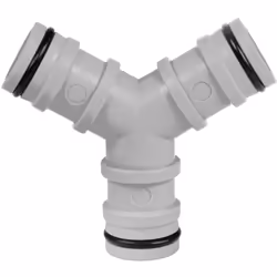 Raccord 3 voies pour la séparation des tuyaux. Raccord tridirectionnel pour déconnexion de tuyau séparable. Fabriqué en plast ...
