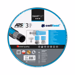 CELLFAST 13-190, 20 m, Gris, Bleu clair, 25 bar, 1,27 cm, Pologne, 3/4"