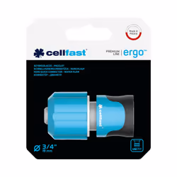 CELLFAST 53-135 Connecteur de tuyau ABS, Polycarbonate (PC), Acier inoxydable Noir, Bleu 1 pièce(s)