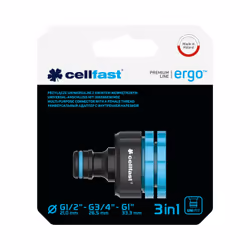 CELLFAST 53-210 Connecteur de tuyau ABS Noir, Bleu 1 pièce(s) - Vue supplémentaire 5