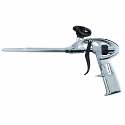 Högert HT4R422, Pistolet à calfeutrer de grande capacité, Acier inoxydable, Aluminium, Aluminium, Mousse PU expansive, 340 mm