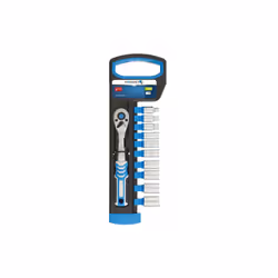Högert HT1R334, Acier au chrome-molybdène, Sulfate de chondroïtine, 4,5,6,7,8,9,10,11,12,13 mm, 10 pièce(s), Noir, Bleu, Acie ...
