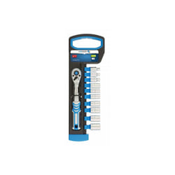 Högert HT1R334 Acier au chrome-molybdène, Sulfate de chondroïtine 4,5,6,7,8,9,10,11,12,13 mm 10 pièce(s) Noir, Bleu