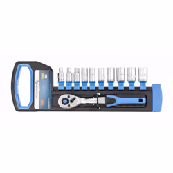 Högert HT1R334 Acier au chrome-molybdène, Sulfate de chondroïtine 4,5,6,7,8,9,10,11,12,13 mm 10 pièce(s) Noir, Bleu