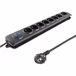 Qoltec 50113, 8 sortie(s) CA, Type E, 230 V, 50 Hz, 16 A, 3680 W