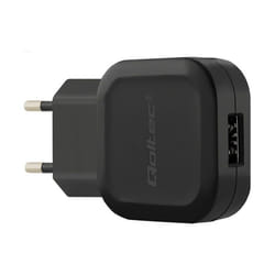 Qoltec 50180 chargeur d'appareils mobiles Manettes de jeu, Écouteurs, Téléphone portable, Haut-parleur portable, Chargeur électrique, Smartphone, Smartwatch, Tablette Noir Secteur Intérieure