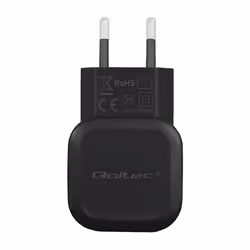 Qoltec 50180 chargeur d'appareils mobiles Manettes de jeu, Écouteurs, Téléphone portable, Haut-parleur portable, Chargeur électrique, Smartphone, Smartwatch, Tablette Noir Secteur Intérieure