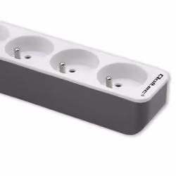 Qoltec 50292 multiprise 1,8 m 6 sortie(s) CA Intérieure Blanc
